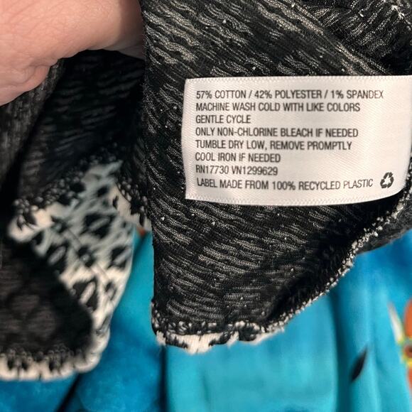 Xhilaration Black White Geometric Dress XL NWT Sleeveless Knit Zip Back - Picture 8 of 11